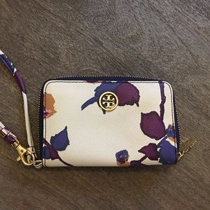 Tory Burch iPhone Floral Multi Leather Wristlet